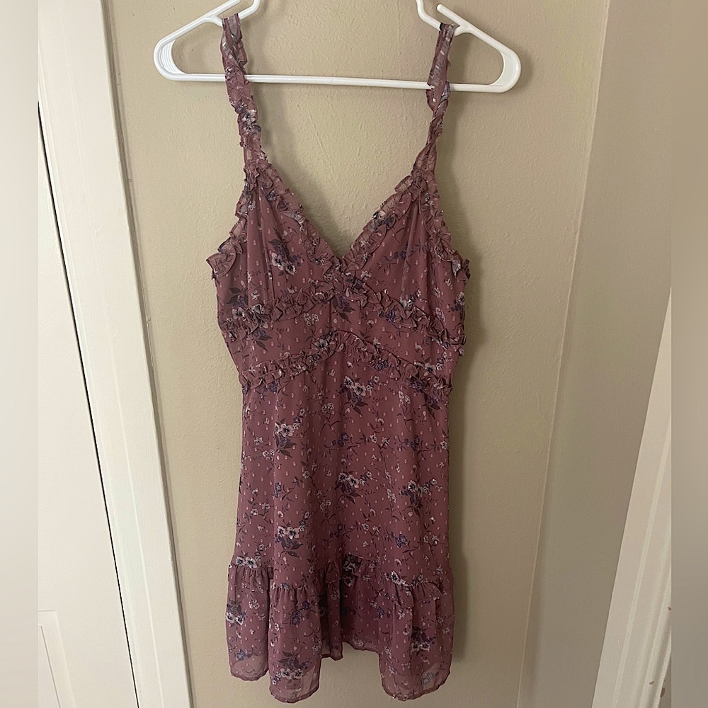Dark purple dress